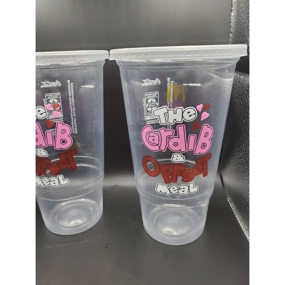 2023 McDonalds CARDI B & OFFSET Collectible Cup Size L With Cover Limited Editon - Picture 5 of 8